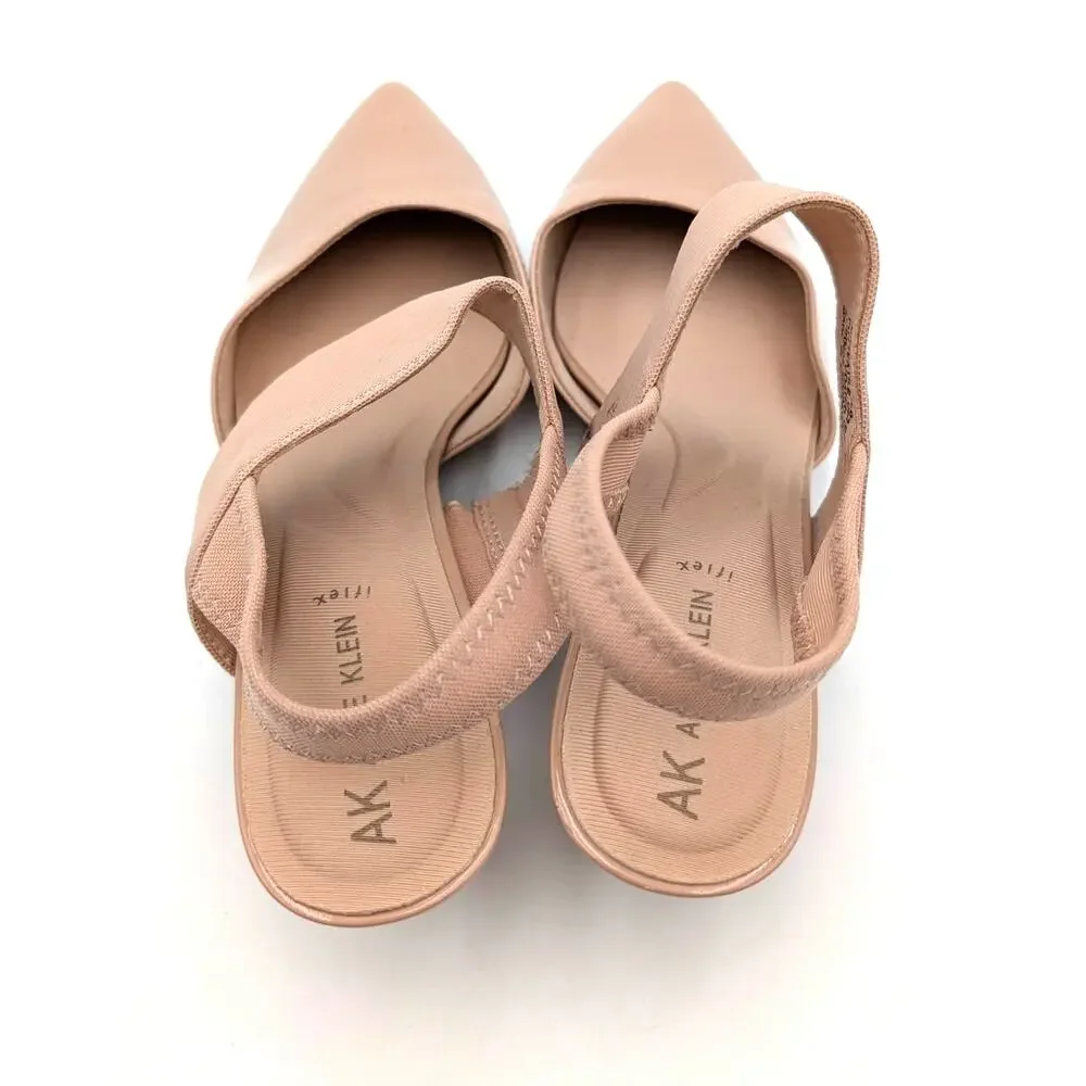 Anne Klein Izel Pointed Toe Kitten Heel Pump Women's Beige Size US10M EU40.5 - Picture 8 of 11